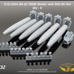 Prix Bas Flying Leathernecks 32-2034 Mk-82 with BSU-86 retarded fin - 3D-Printed (6 pcs)