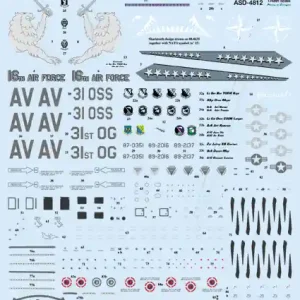Remise Astra Decals ASD4812 Lockheed-Martin F-16 C USAFE Aviano - 16AF