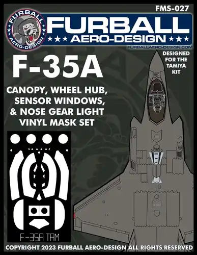 Soldes Furball Aero-Design FMS027 Lockheed-Martin F-35 A - vinyl mast set (for Tamiya kits)