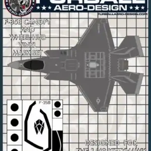 Meilleure Vente Furball Aero-Design FMS010 Lockheed-Martin F-35 B Lightning II Canopy & Wheel Hubs masks (designed to be used with Kitty Hawk Model kits)