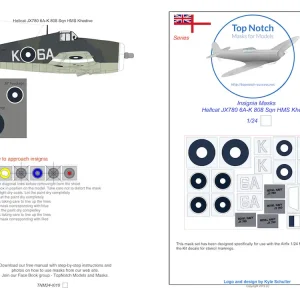 Populaire TopNotch 24-I010 Grumman F6F-5 Hellcat - JX789 6A-K 808 Sqn HMS Khedive (for Airfix kits)