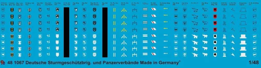 Promotion Saisonnière Peddinghaus-Decals 1067 German Stug Brigades And Tank Units No. 1