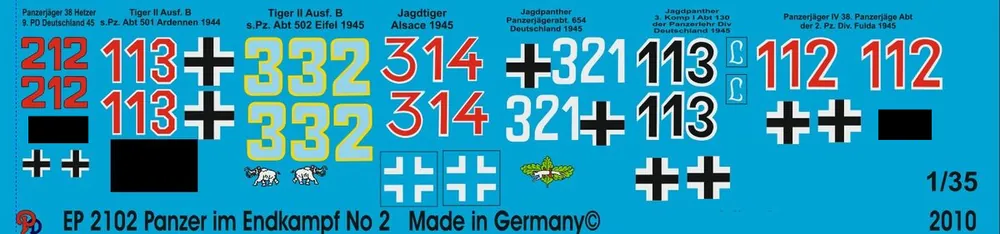 Peddinghaus-Decals 2102 German Tanks In The Final Battle Of The Reich No. 2 Acheter En Ligne