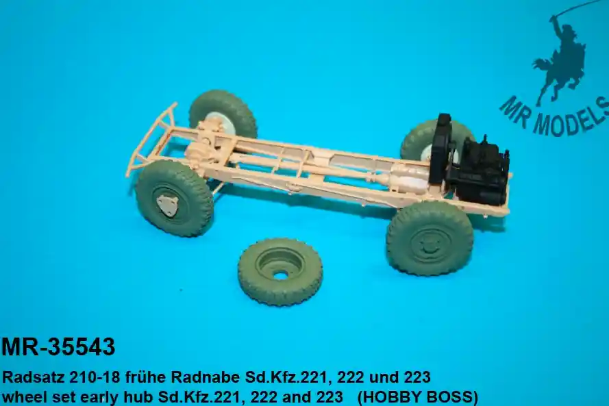 Paiement Sécurisé MR Modellbau 35543 Wheel set early hub Sd.Kfz.221, 222 and 223