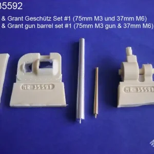 MR Modellbau 35592 M3 Lee & Grant gun barrel set 1, 75mm M3 gun & 37mm M6 Retour Gratuit