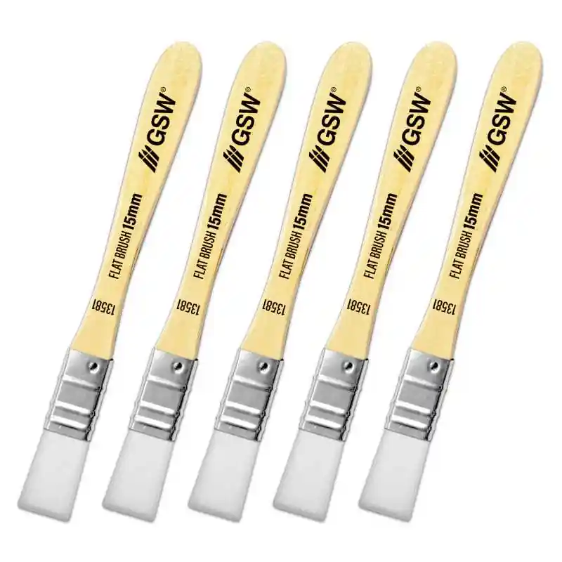 Bon Plan Green Stuff World 13581 Flat Synthetic Brush (5pcs)