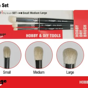 Meilleure Vente Mirage-Hobby 100097 Dry Brush Set (Small / Medium and Large)