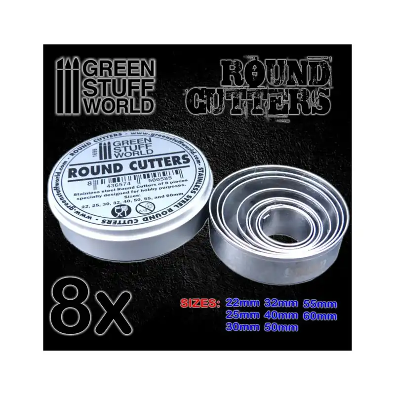 Jusqu'à Épuisement Des Stocks Green Stuff World 1699 Stainsteel Round Cutters