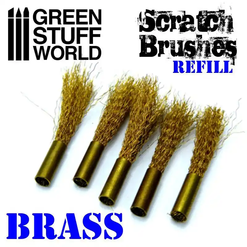 Green Stuff World 1651 BRASS Refill for Scratch Brush Expédition Rapide