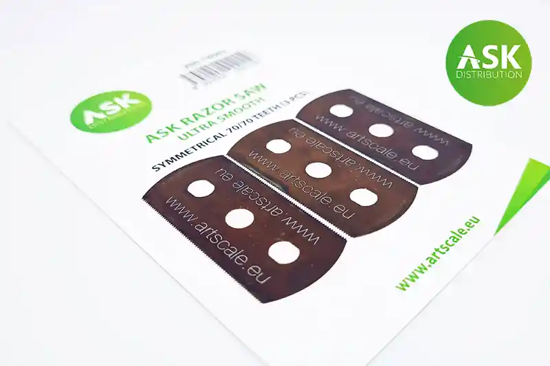 Art Scale Kit T0007 ASK Razor Saw - ultra smooth symmetric 70/70 teeth 3 pc. Vente Flash