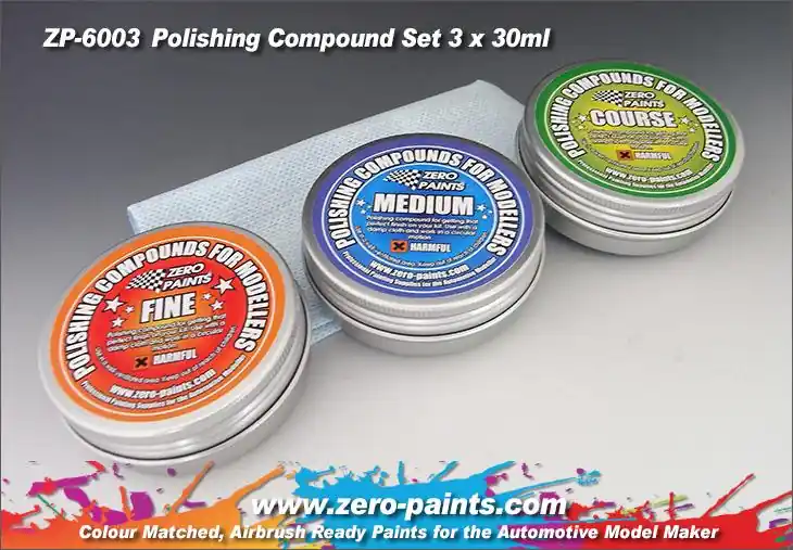 Zero Paints 6003 Polishing Compound Set (3 Grades + Cloth) Affaire À Saisir