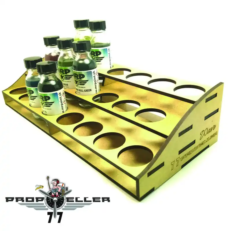 77propeller 302 “Wave” Paint stand kit - capacity 23 bottles Dernier Modèle