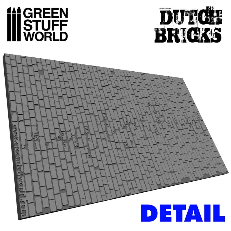 Green Stuff World 1336 DUTCH Bricks Rolling Pin Livraison Express