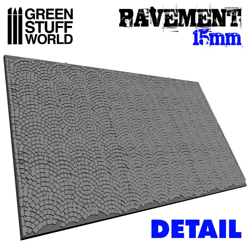 Green Stuff World 1627 Rodillo Pavement 15mm Rolling Pin Promotion Saisonnière