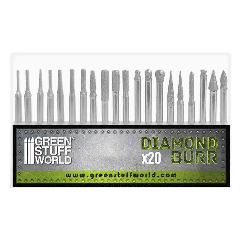 Affaire À Saisir Green Stuff World 1446 Diamond Burr Set (20 pcs)